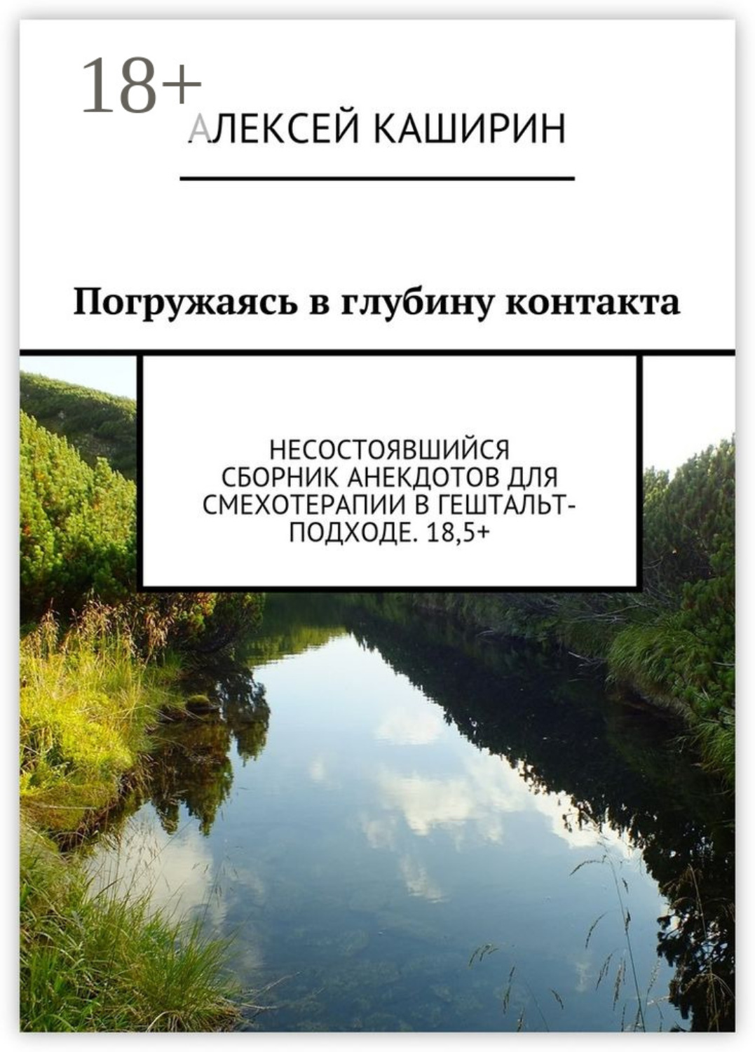 Обложка книги «Погружаясь в глубину контакта. Несостоявшийся сборник анекдотов для смехотерапии в гештальт-подходе. 18,5+»