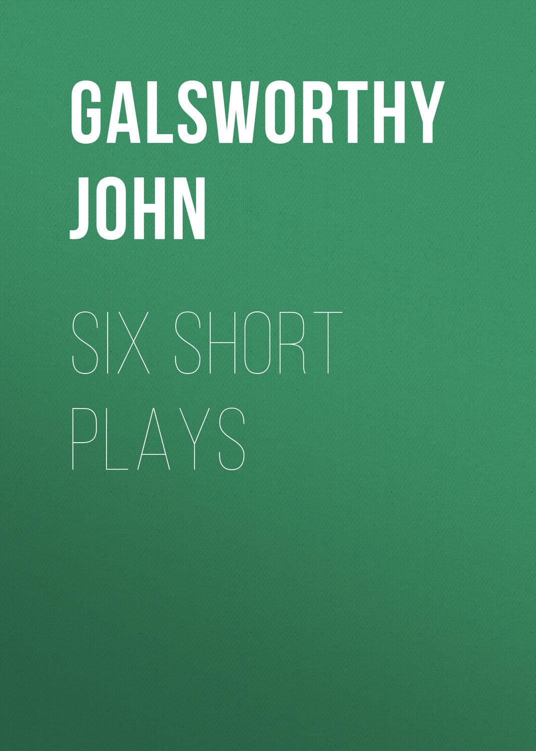 Обложка книги «Six Short Plays»
