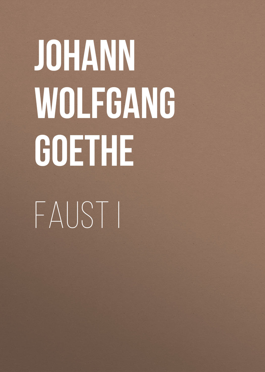 Обложка книги «Faust I»