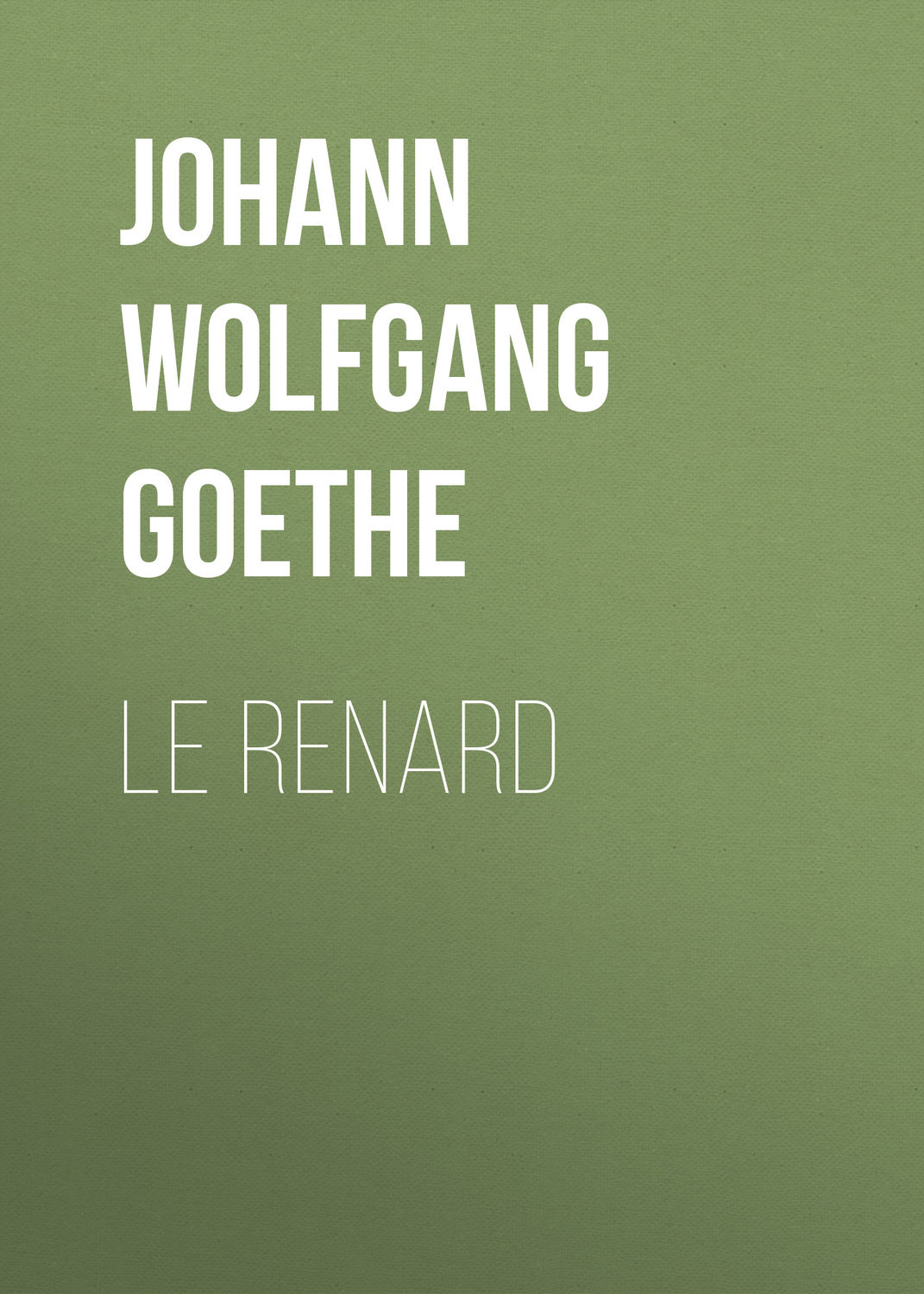 Обложка книги «Le renard»