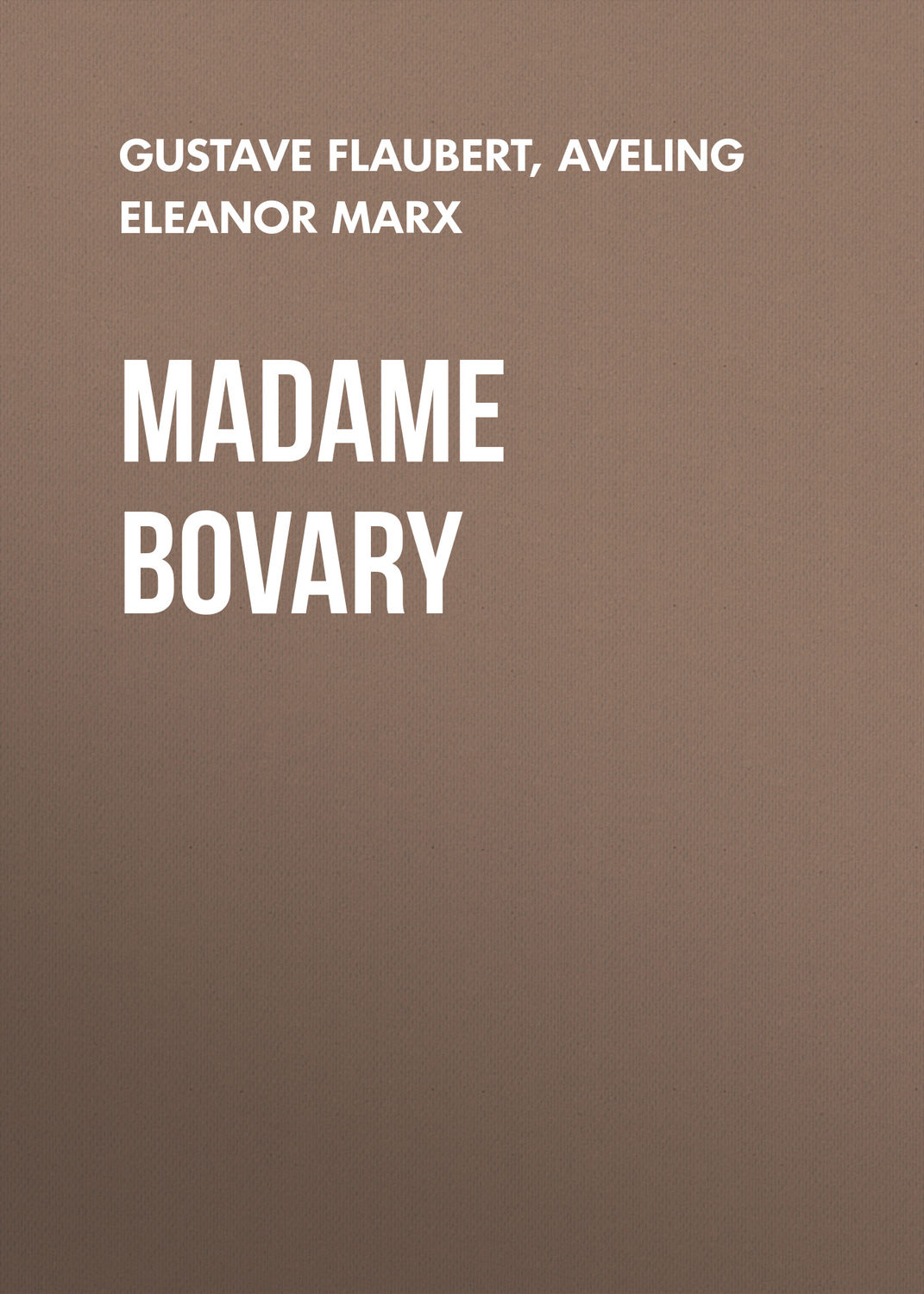 Обложка книги «Madame Bovary»