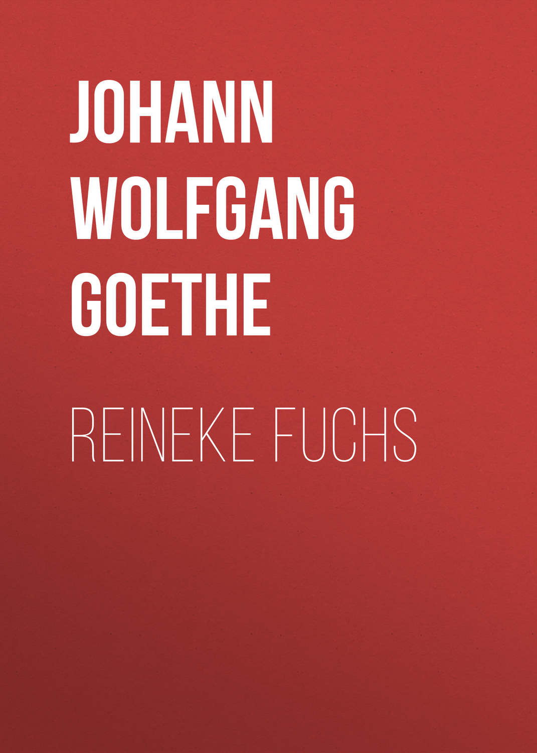 Обложка книги «Reineke Fuchs»