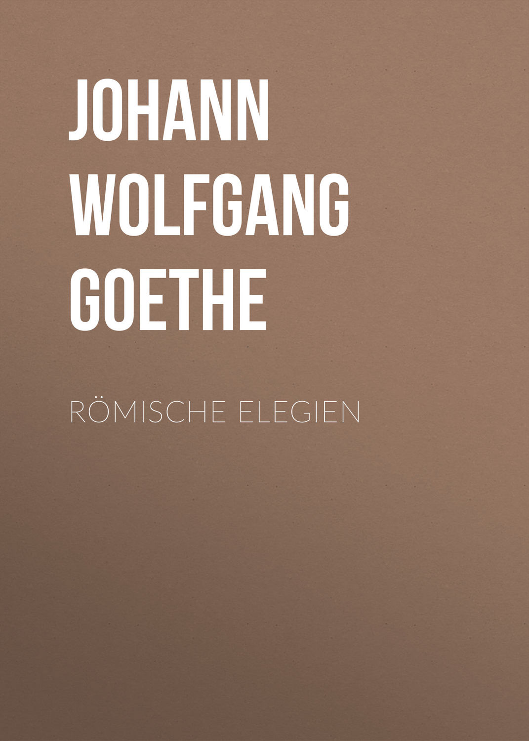 Обложка книги «Römische Elegien»