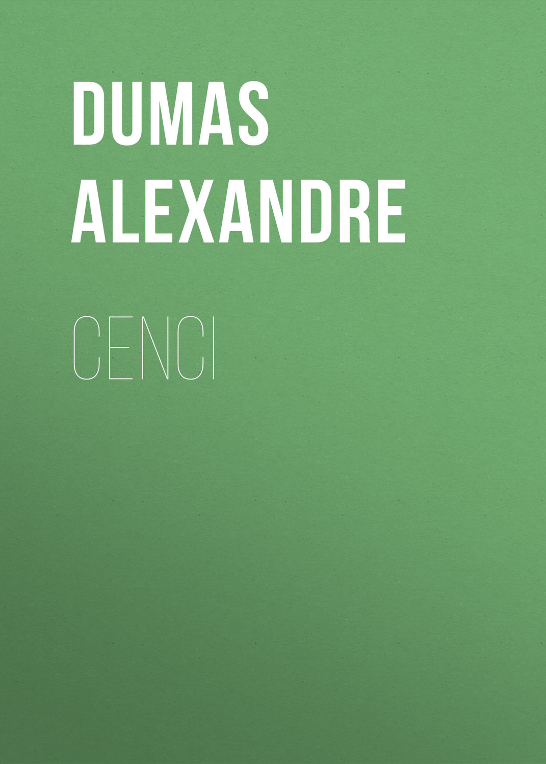 Обложка книги «Cenci»