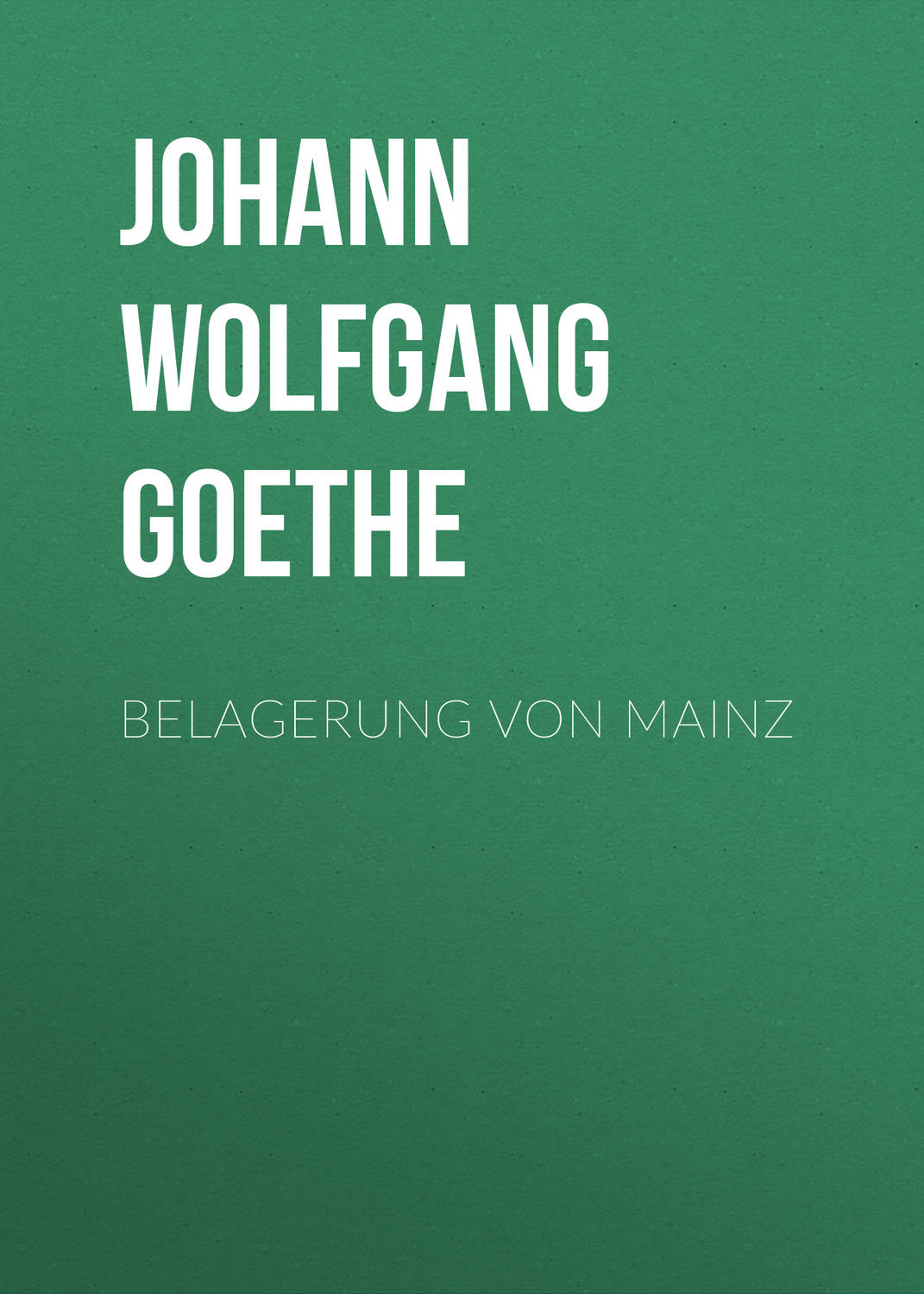 Обложка книги «Belagerung von Mainz»