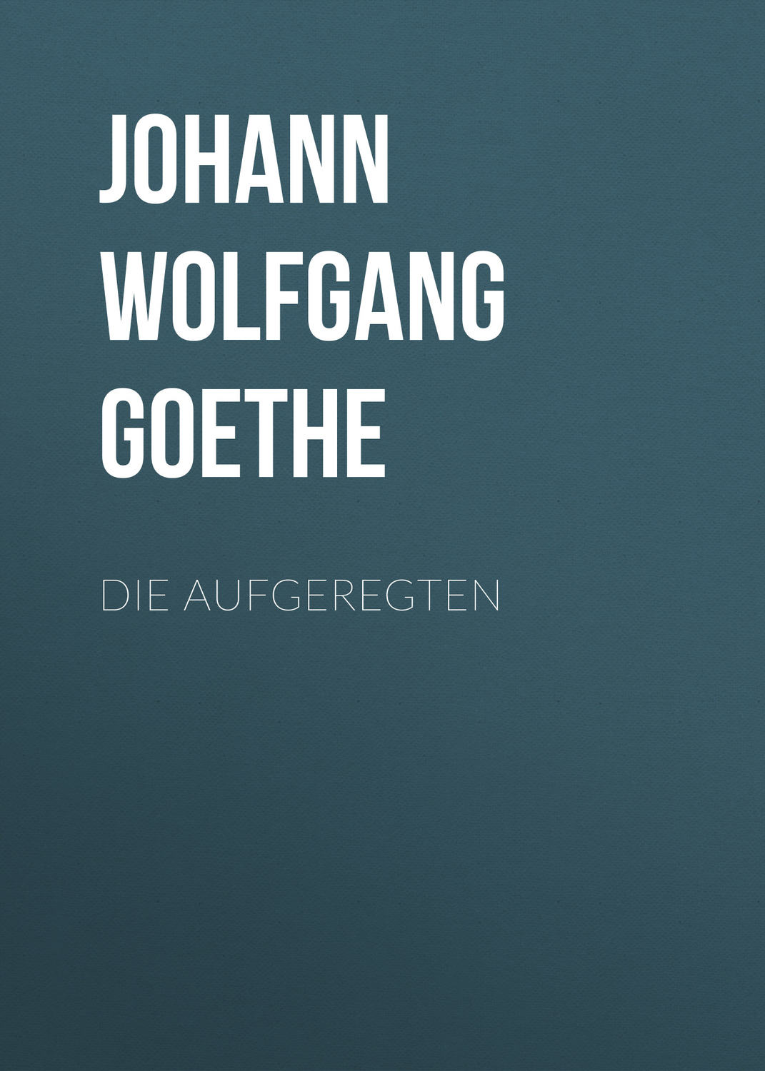 Обложка книги «Die Aufgeregten»