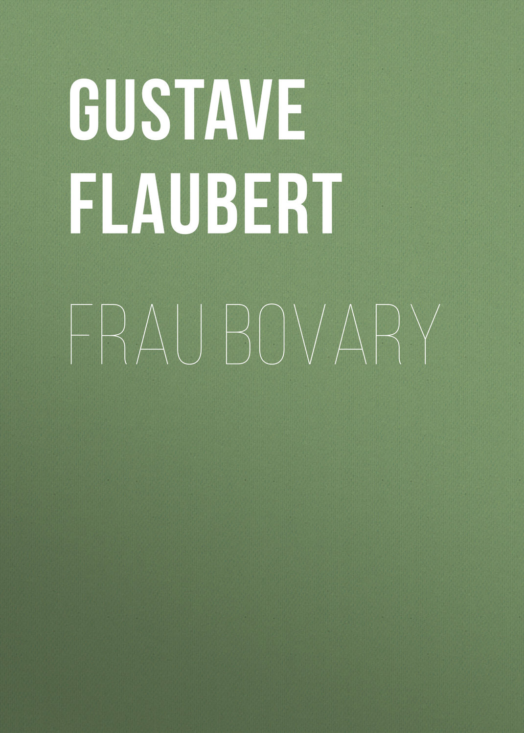 Обложка книги «Frau Bovary»