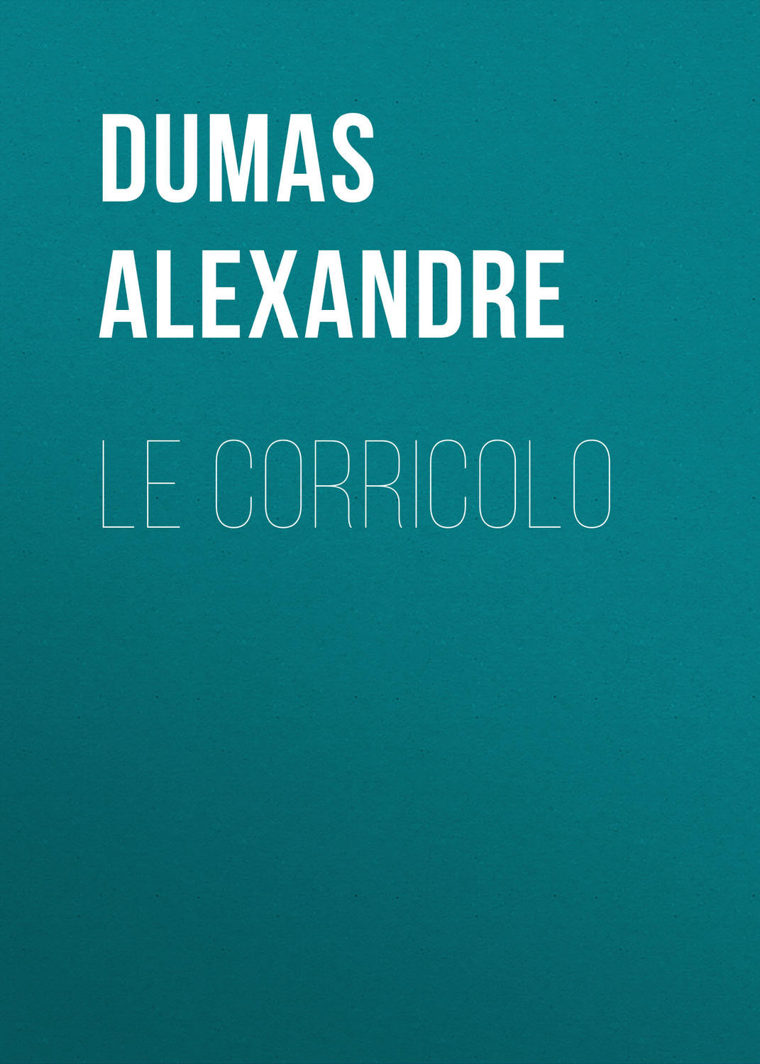 Обложка книги «Le corricolo»