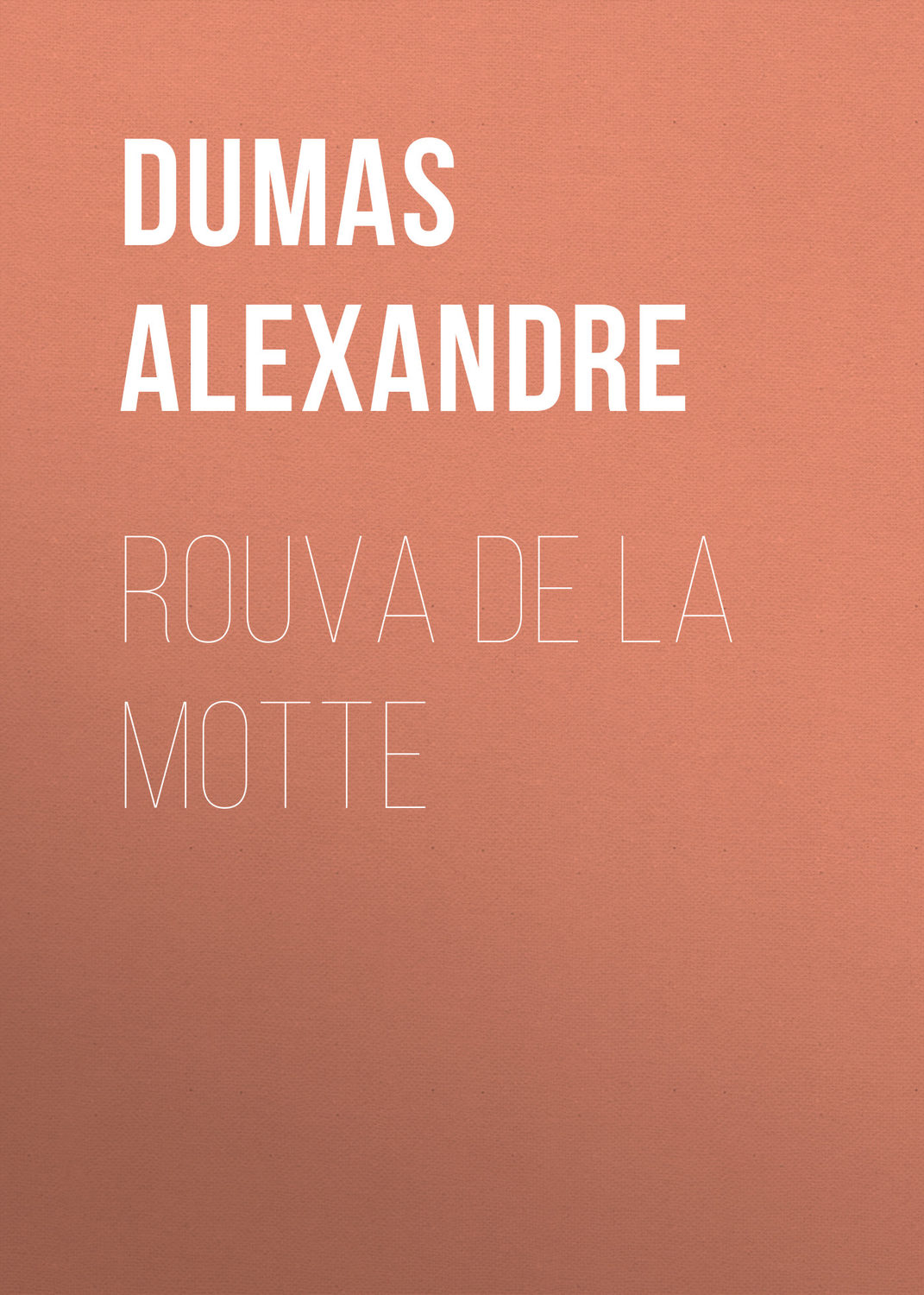 Обложка книги «Rouva de la Motte»