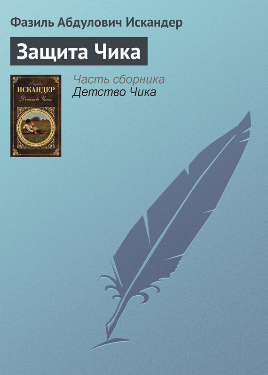 Обложка книги «Защита Чика»