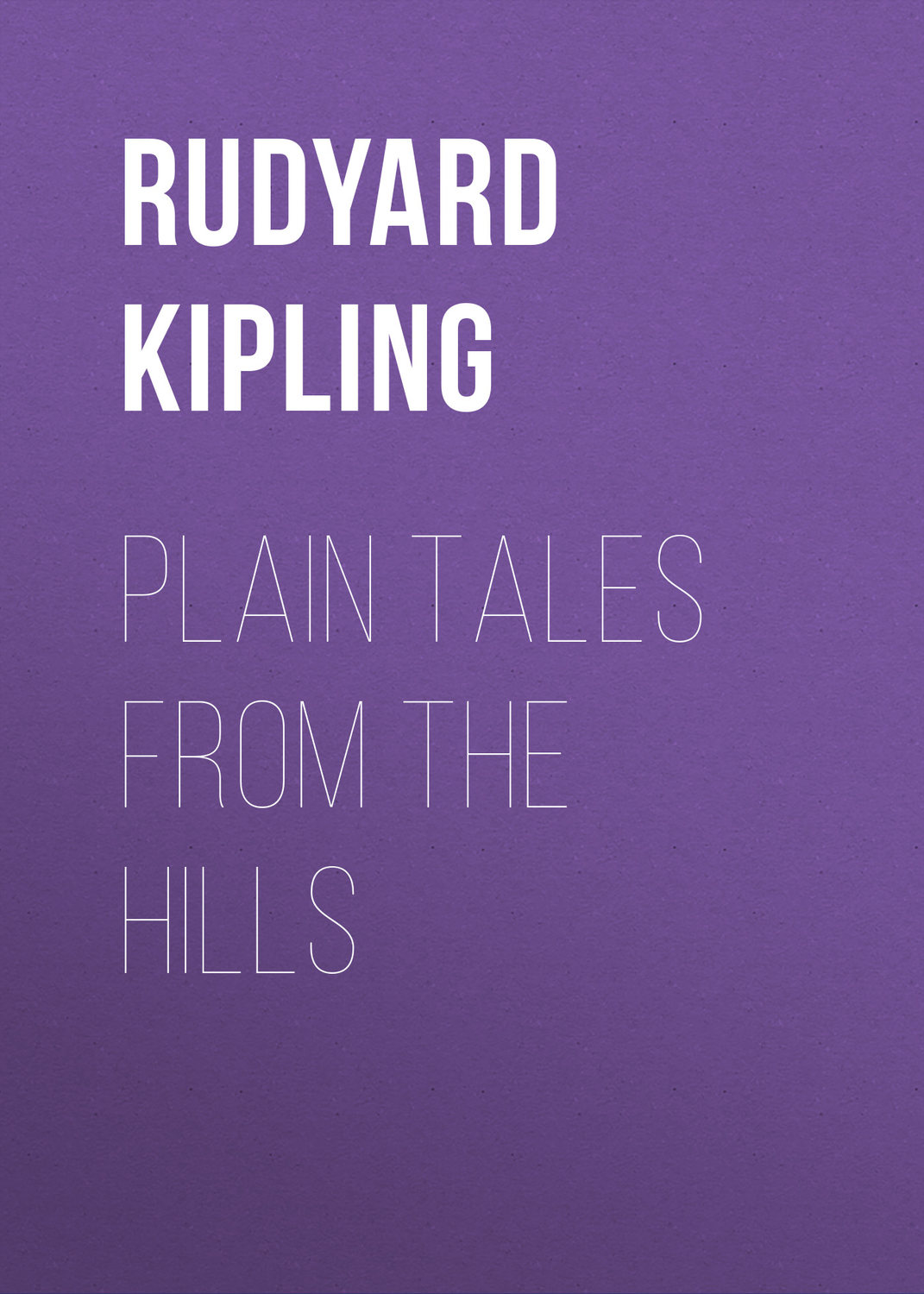 Обложка книги «Plain Tales from the Hills»
