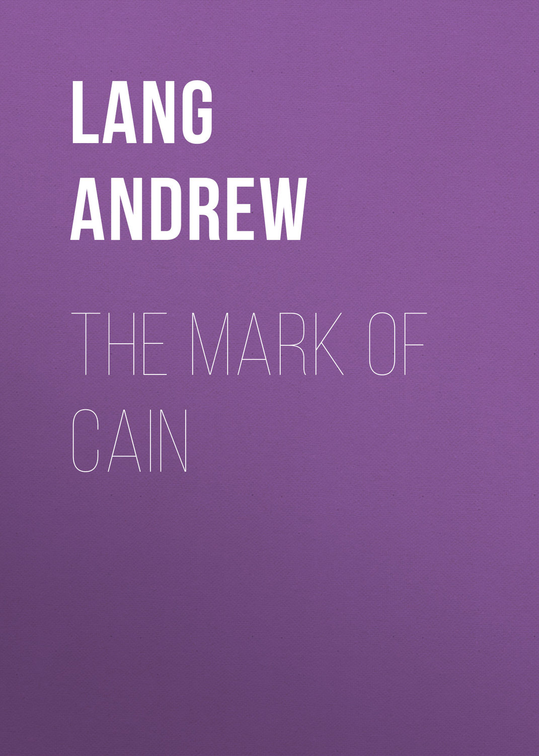 Обложка книги «The Mark Of Cain»