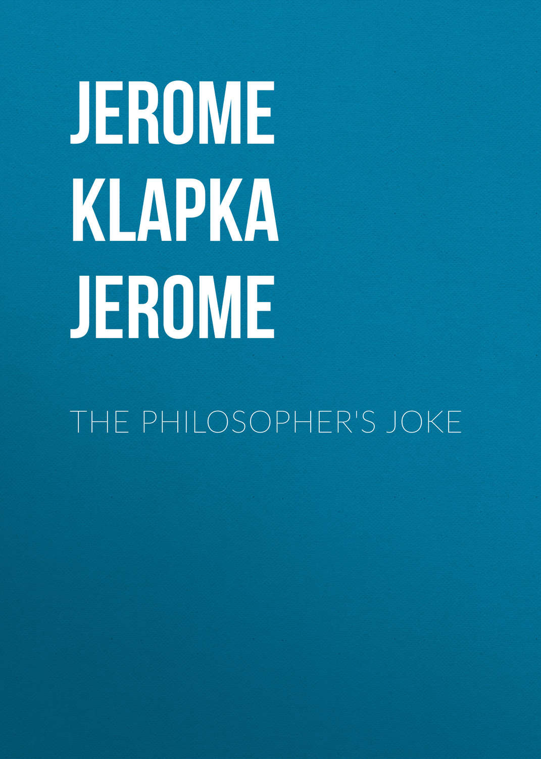 Обложка книги «The Philosopher's Joke»