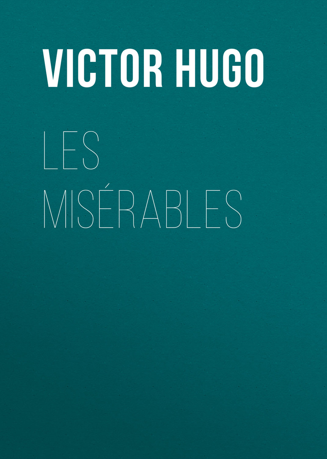 Обложка книги «Les Misérables»