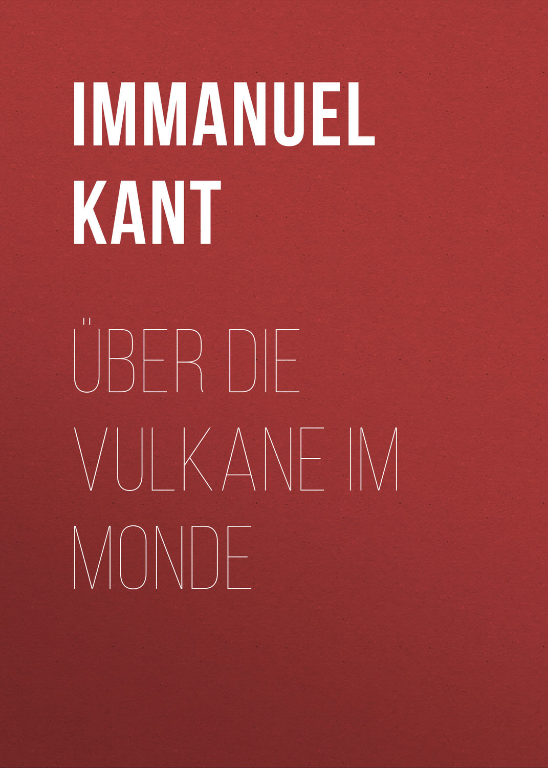 Обложка книги «Über die Vulkane im Monde»