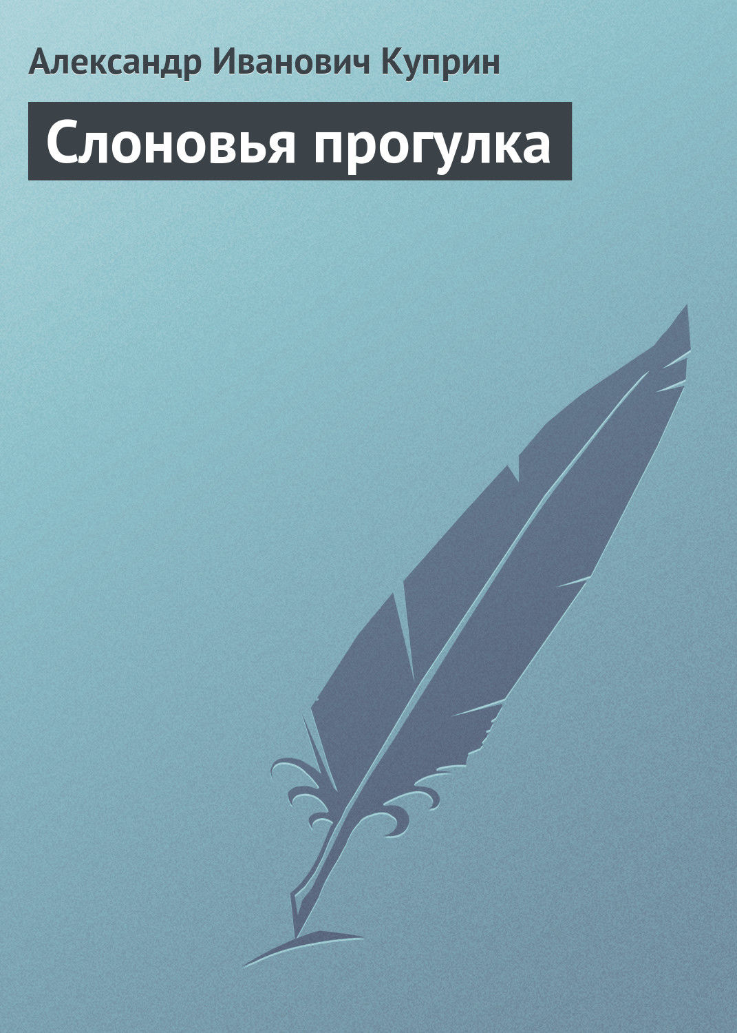 Обложка книги «Слоновья прогулка»