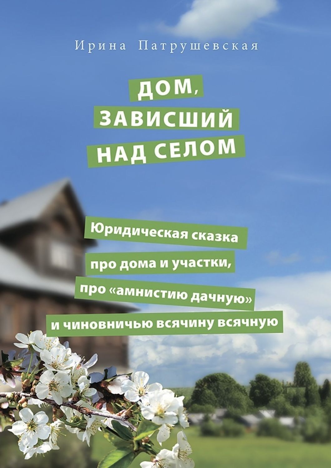 Обложка книги «Дом, зависший над селом. Юридическая сказка про дома и участки, про «амнистию дачную» и чиновничью всячину всячную»