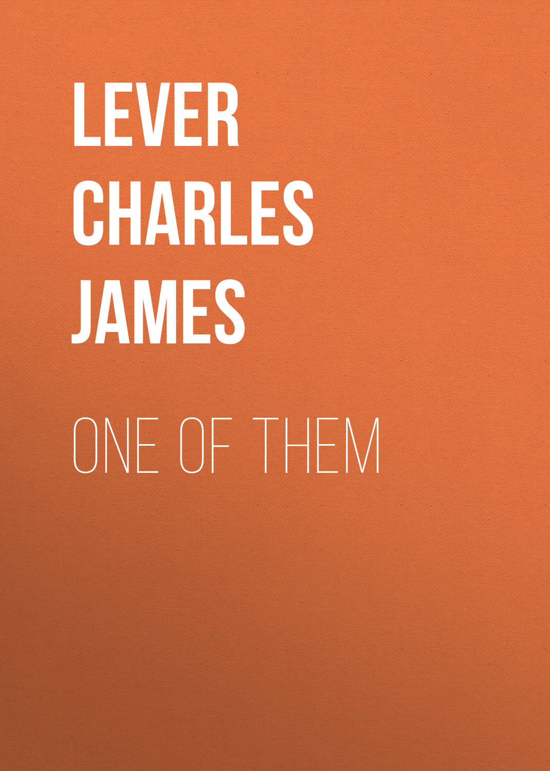 Обложка книги «One Of Them»