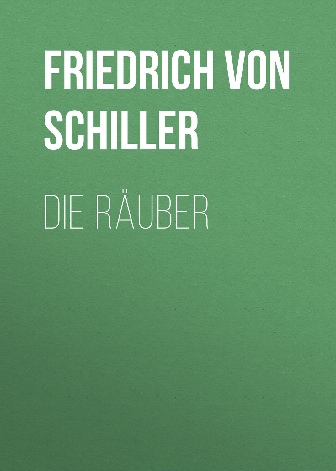 Обложка книги «Die Räuber»