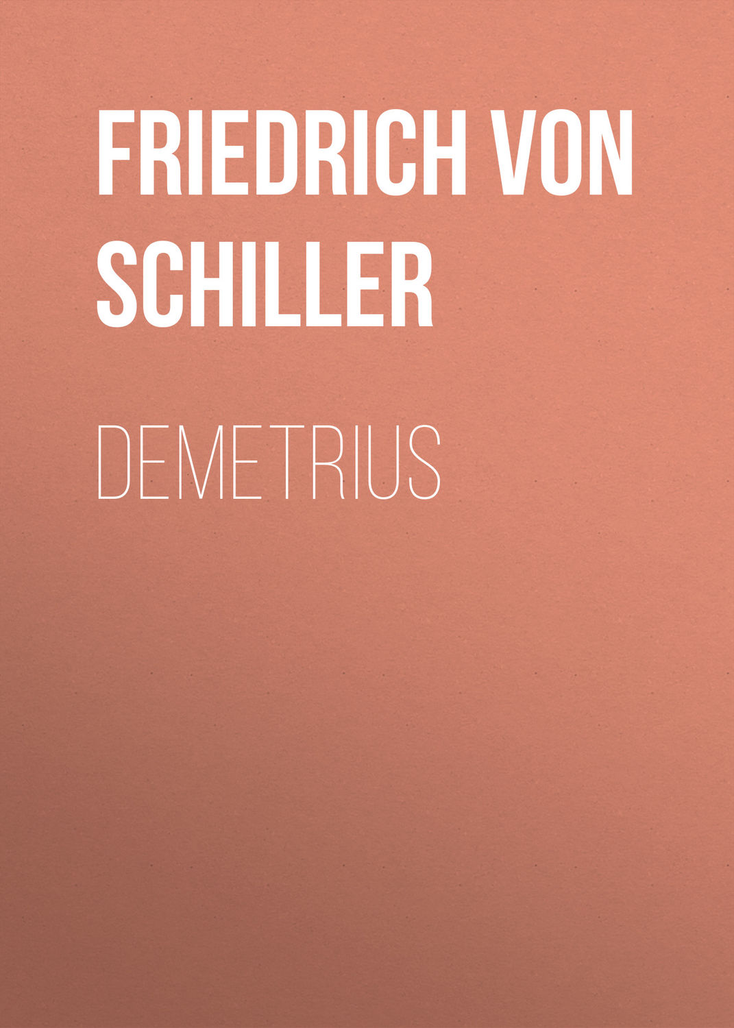 Обложка книги «Demetrius»
