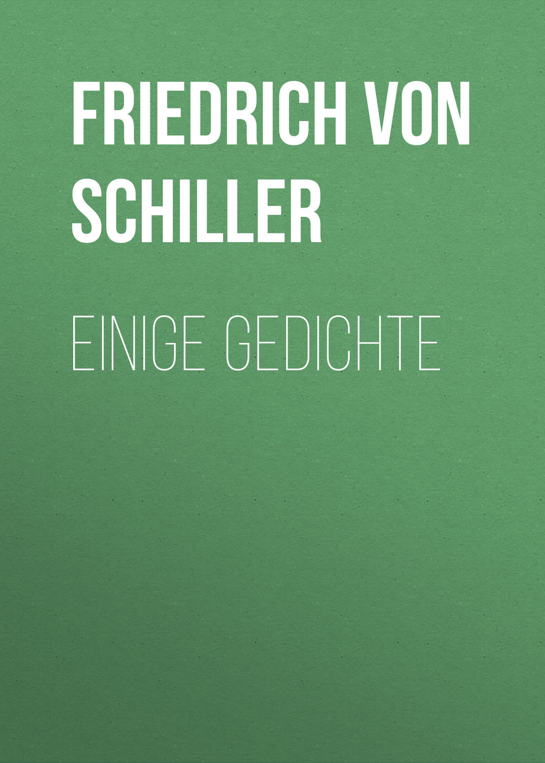 Обложка книги «Einige Gedichte»