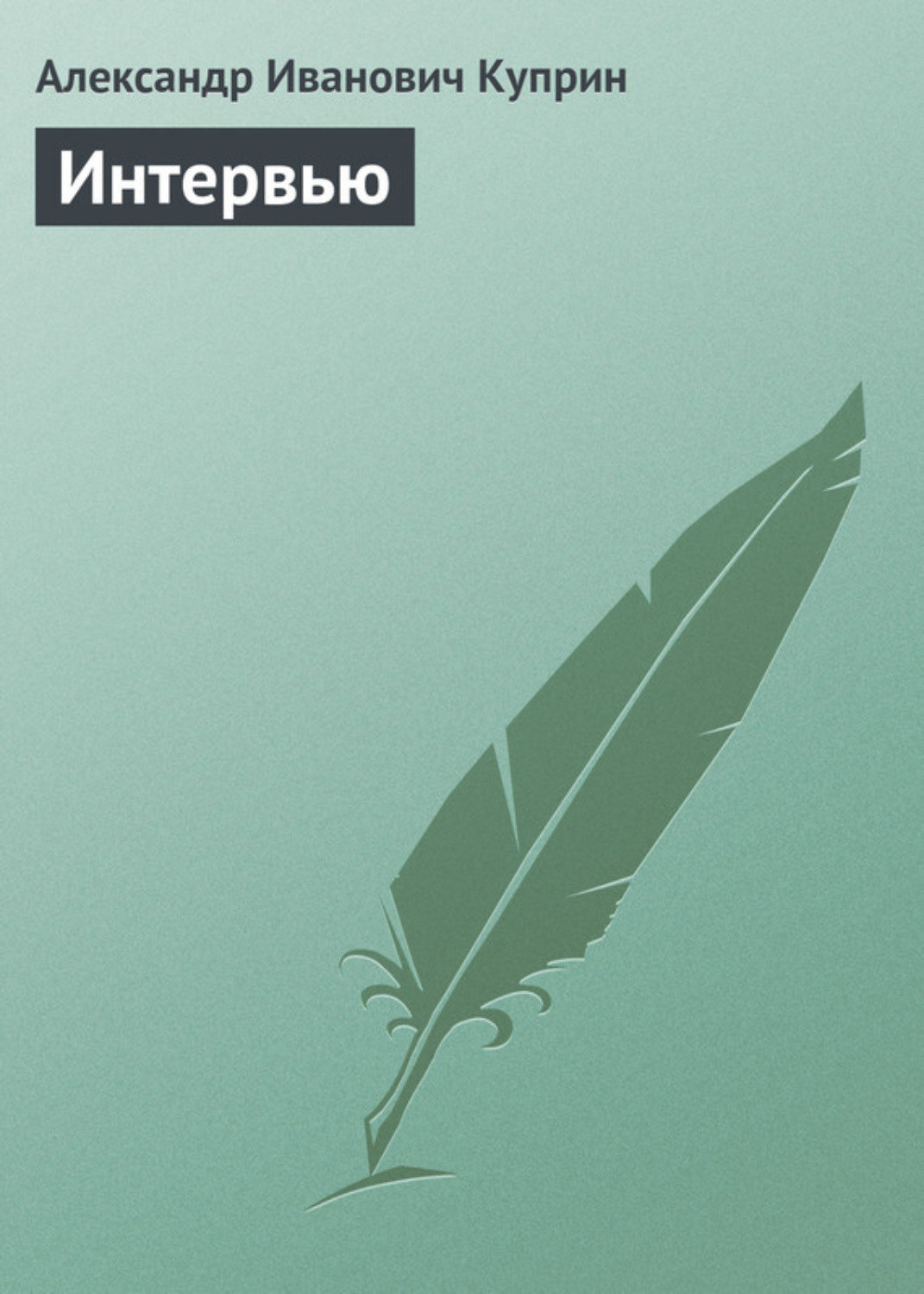 Обложка книги «Интервью»