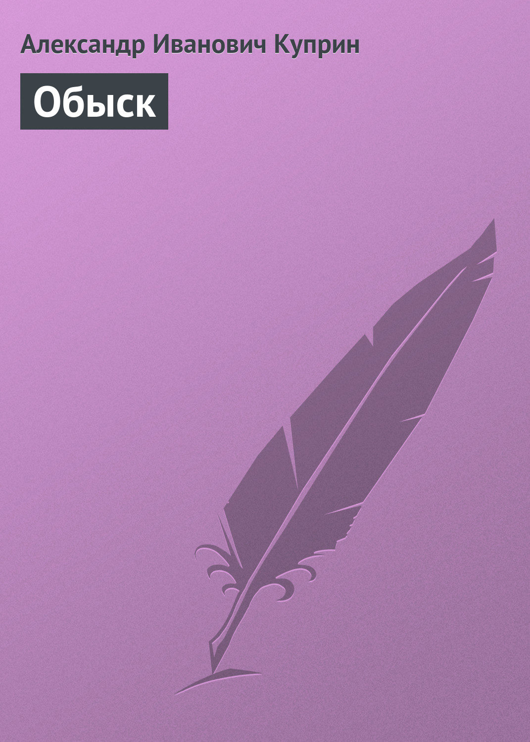 Обложка книги «Обыск»