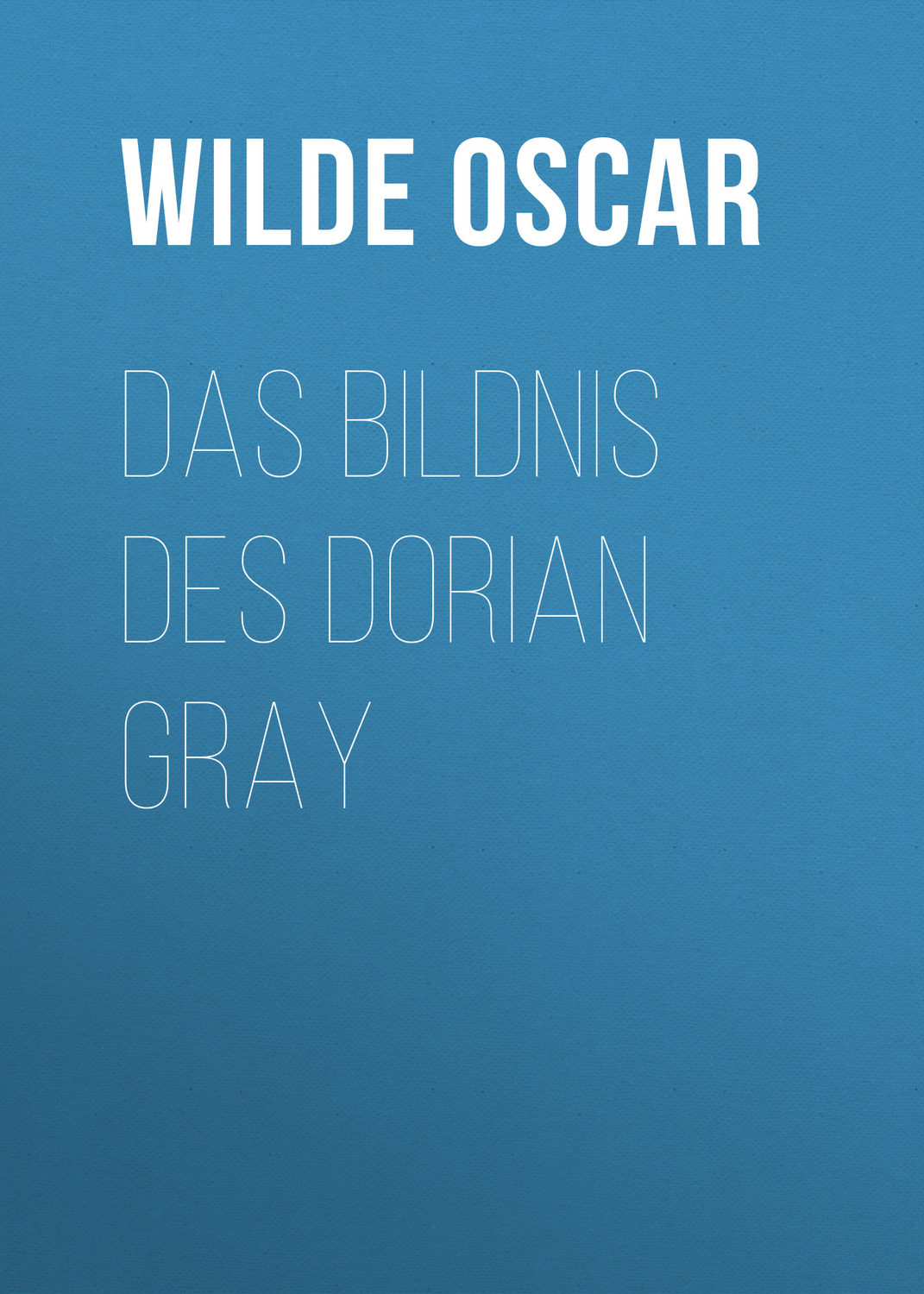 Обложка книги «Das Bildnis des Dorian Gray»