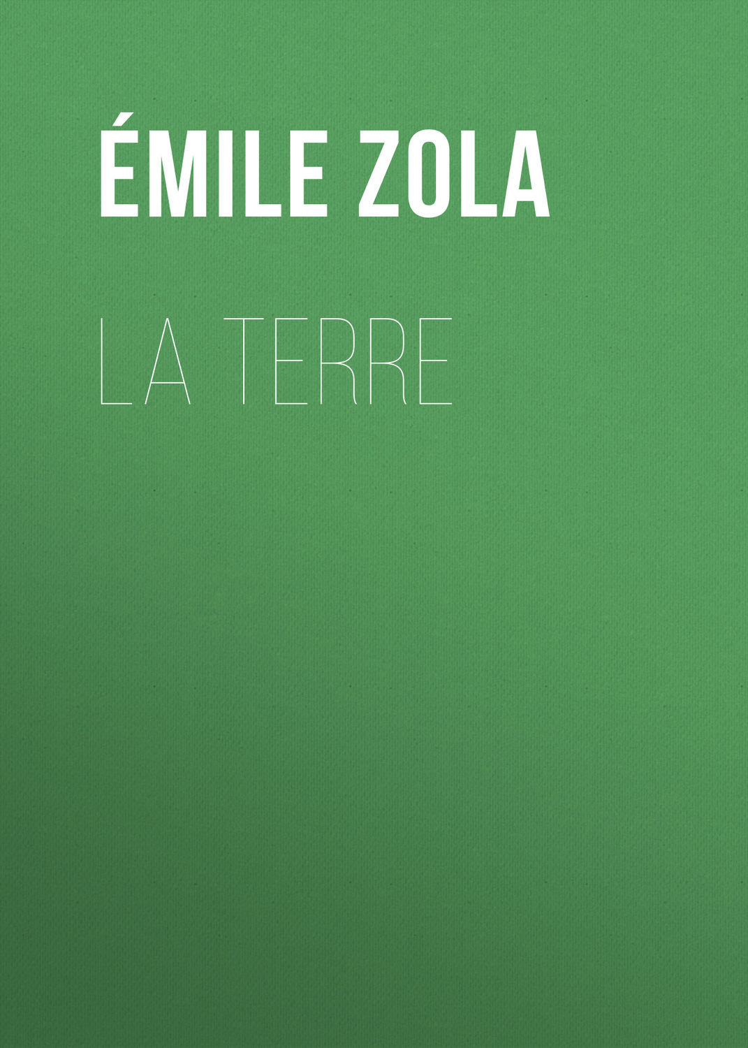 Обложка книги «La Terre»