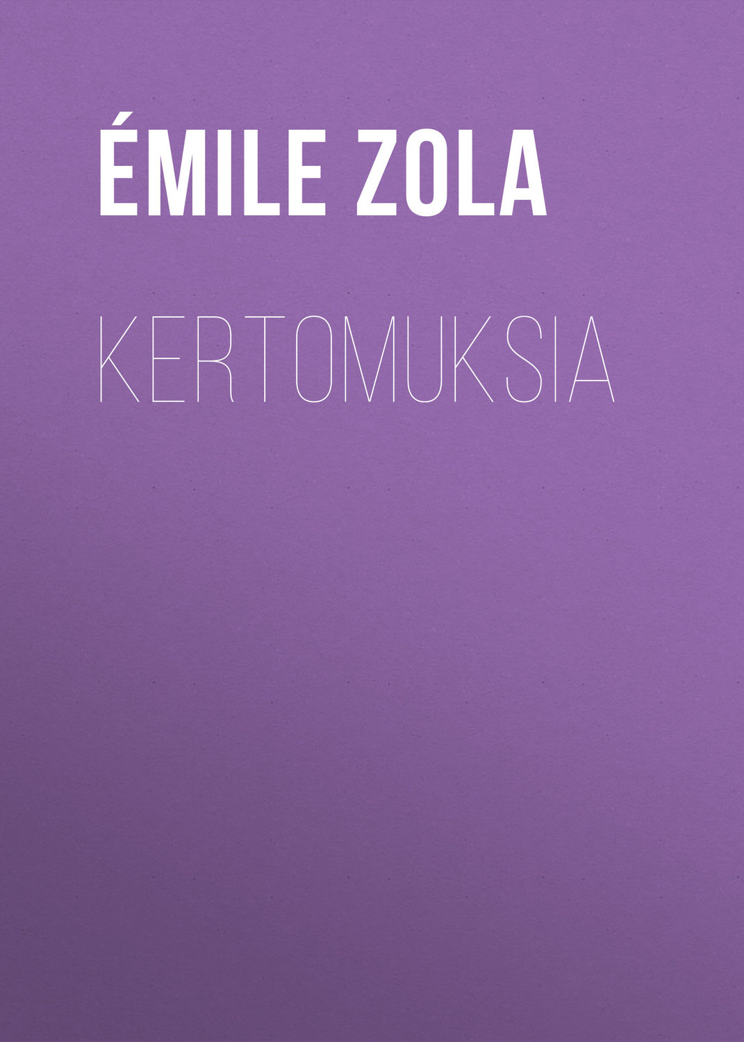Обложка книги «Kertomuksia»