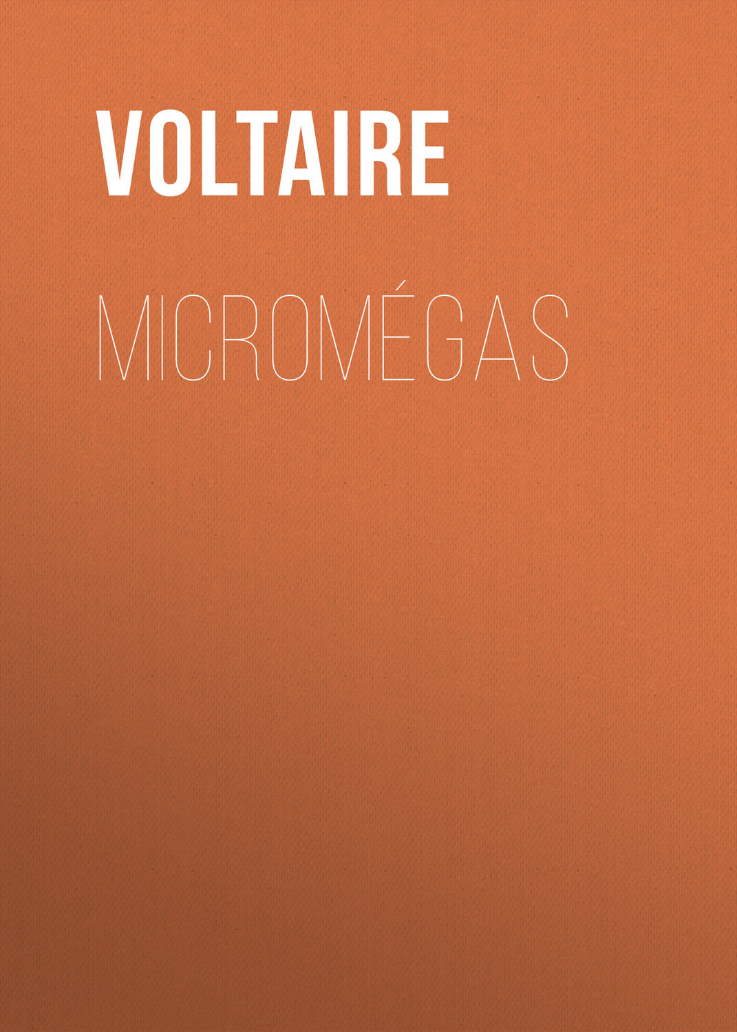 Обложка книги «Micromégas»