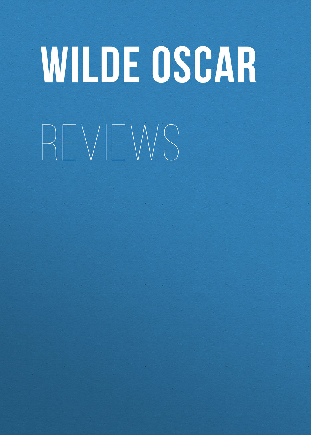 Обложка книги «Reviews»