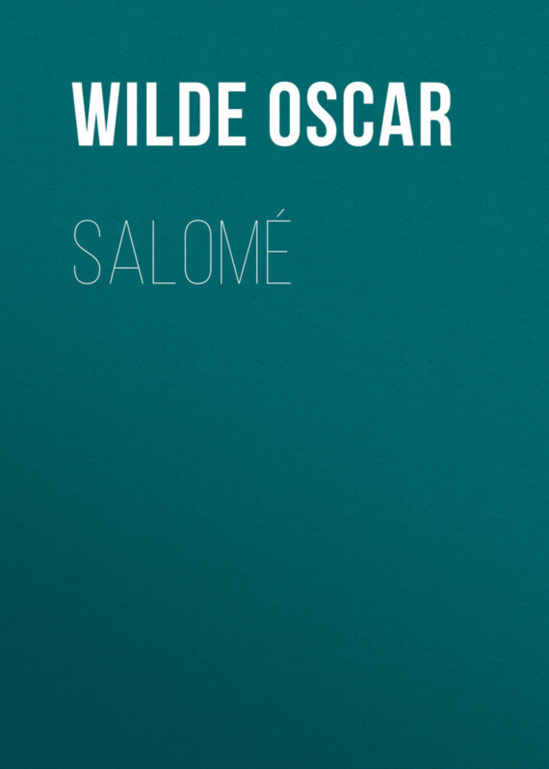 Обложка книги «Salomé»