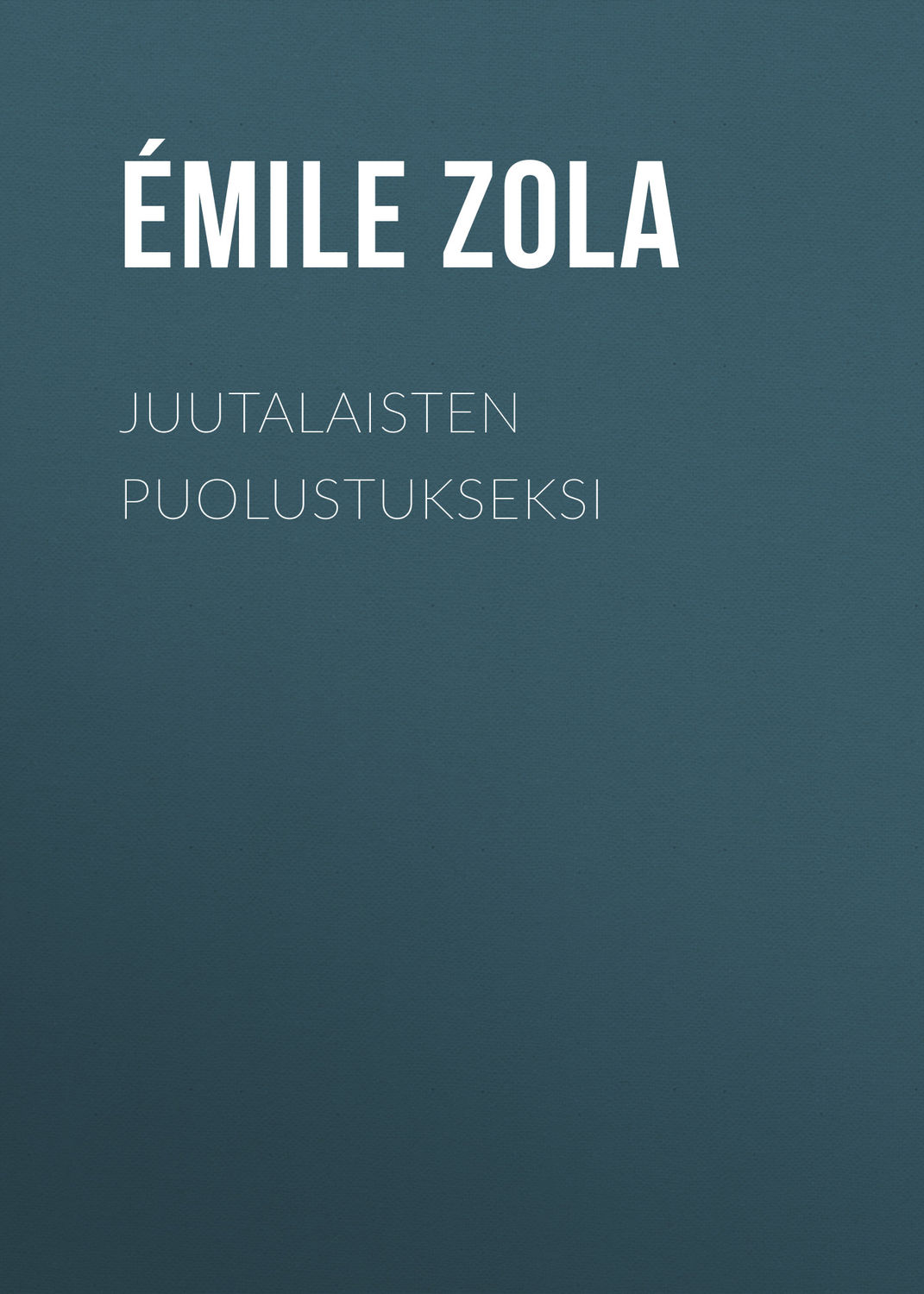 Обложка книги «Juutalaisten puolustukseksi»