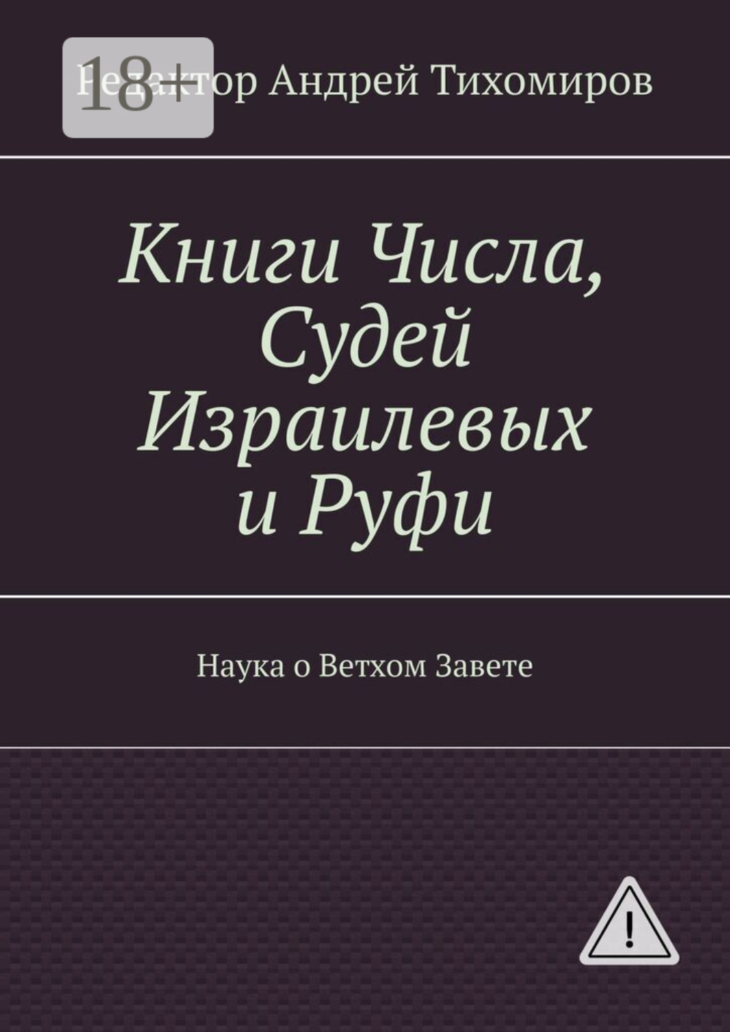 Обложка книги «Книги Числа, Судей Израилевых и Руфи. Наука о Ветхом Завете»