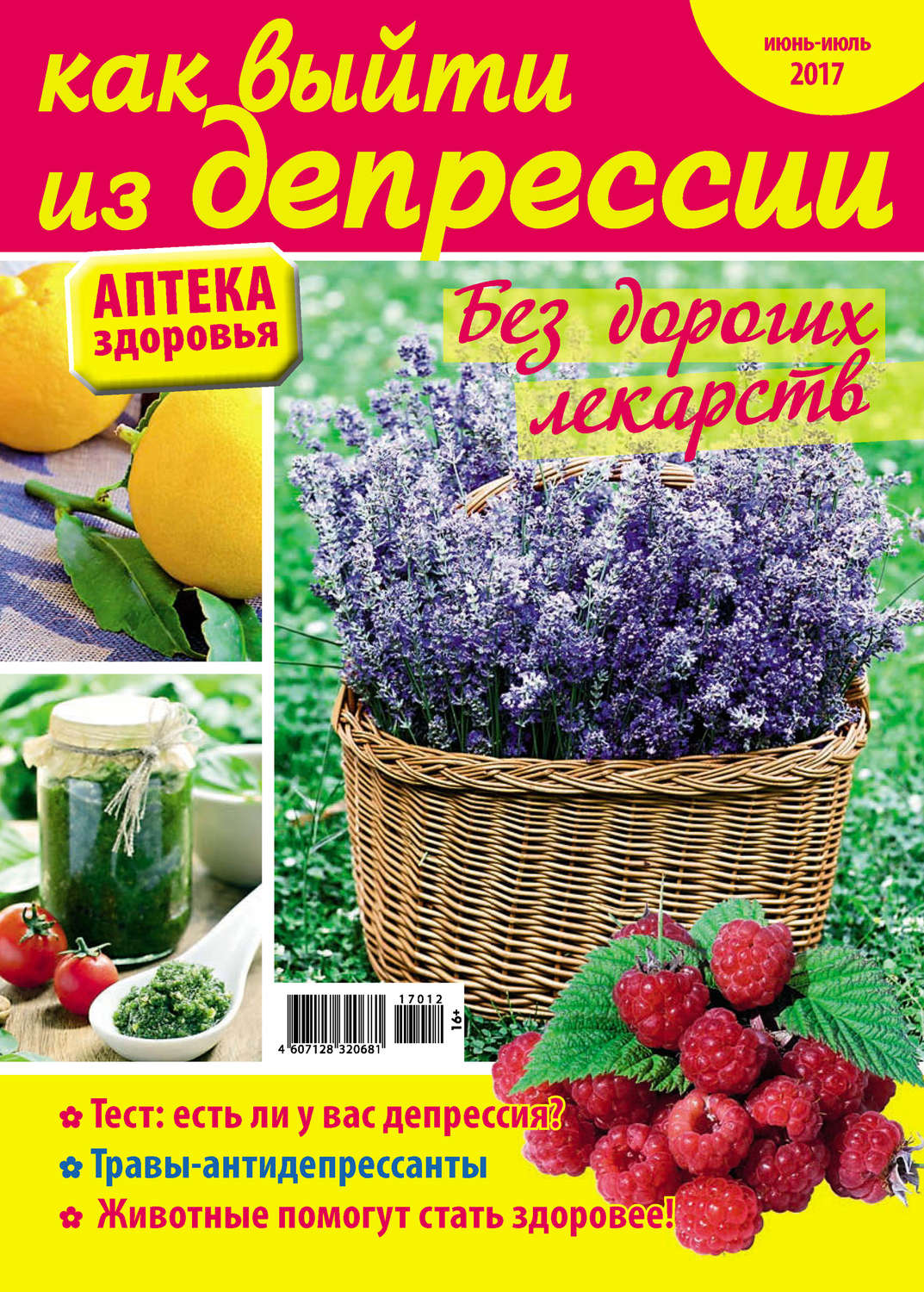 Обложка книги «Аптека здоровья №12/2017. Как выйти из депрессии»