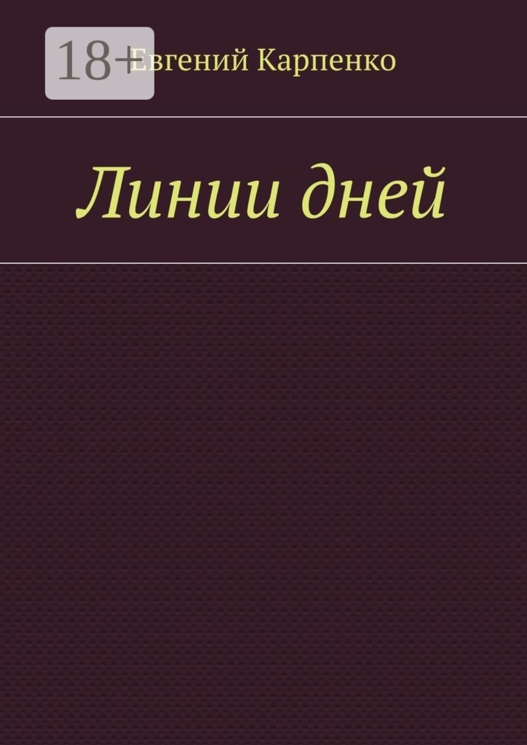 Обложка книги «Линии дней»