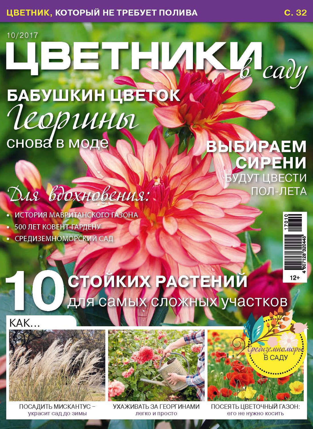 Обложка книги «Цветники в саду №10/2017»