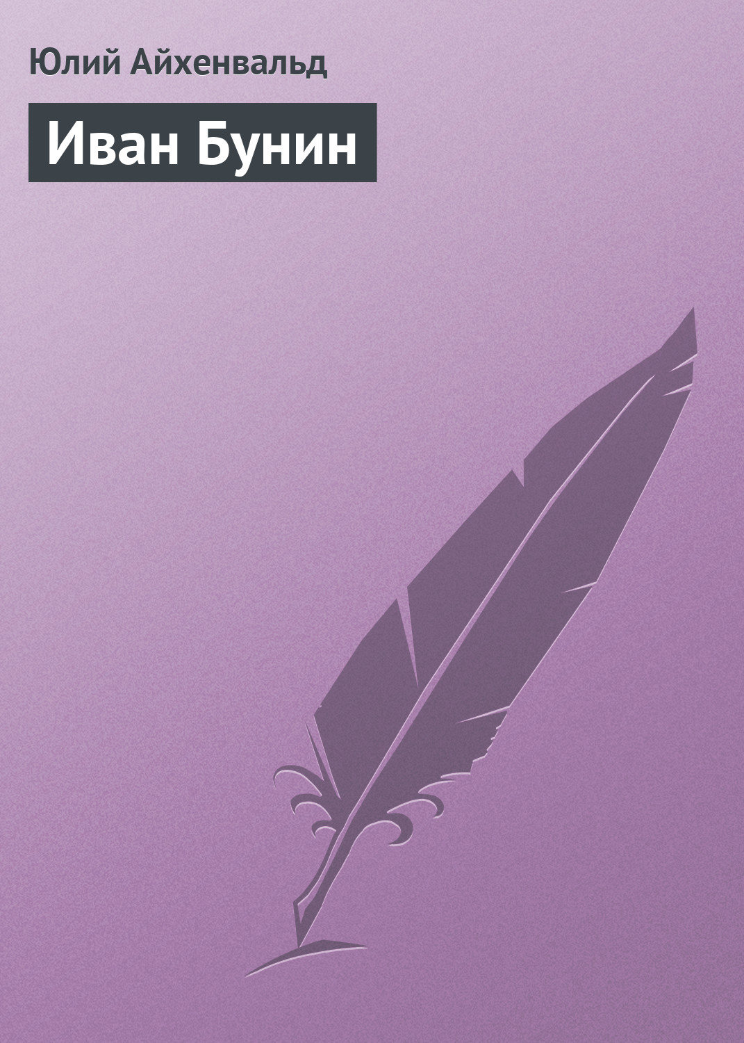 Обложка книги «Иван Бунин»