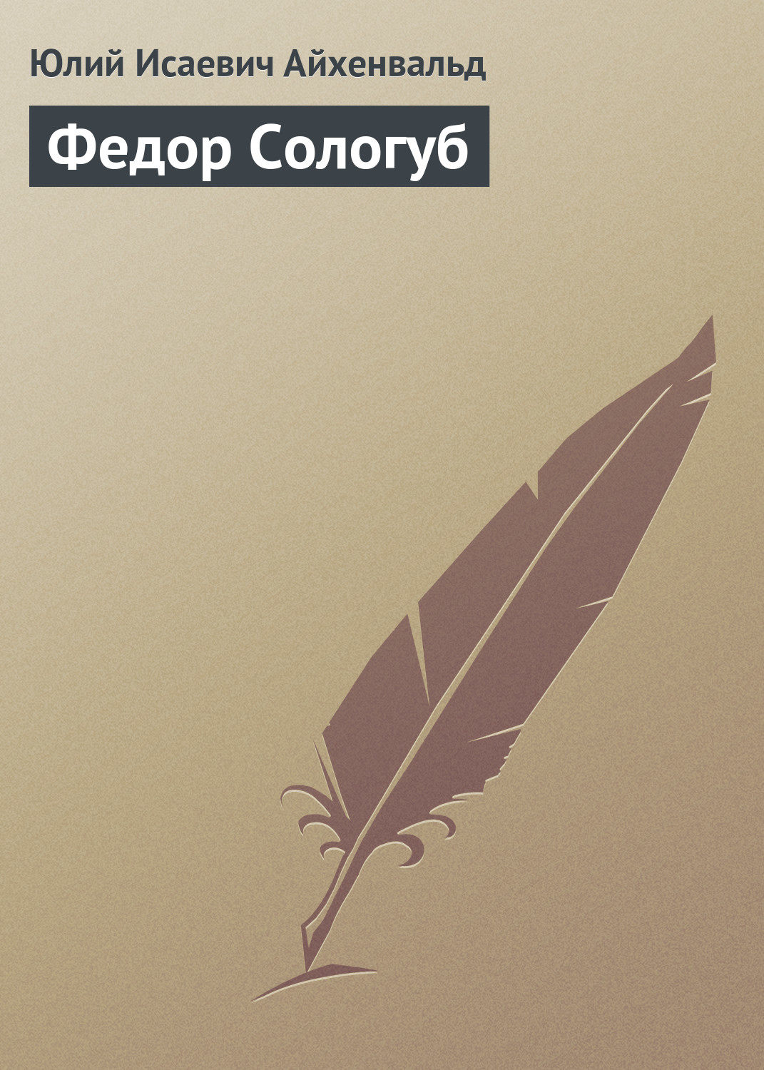Обложка книги «Федор Сологуб»
