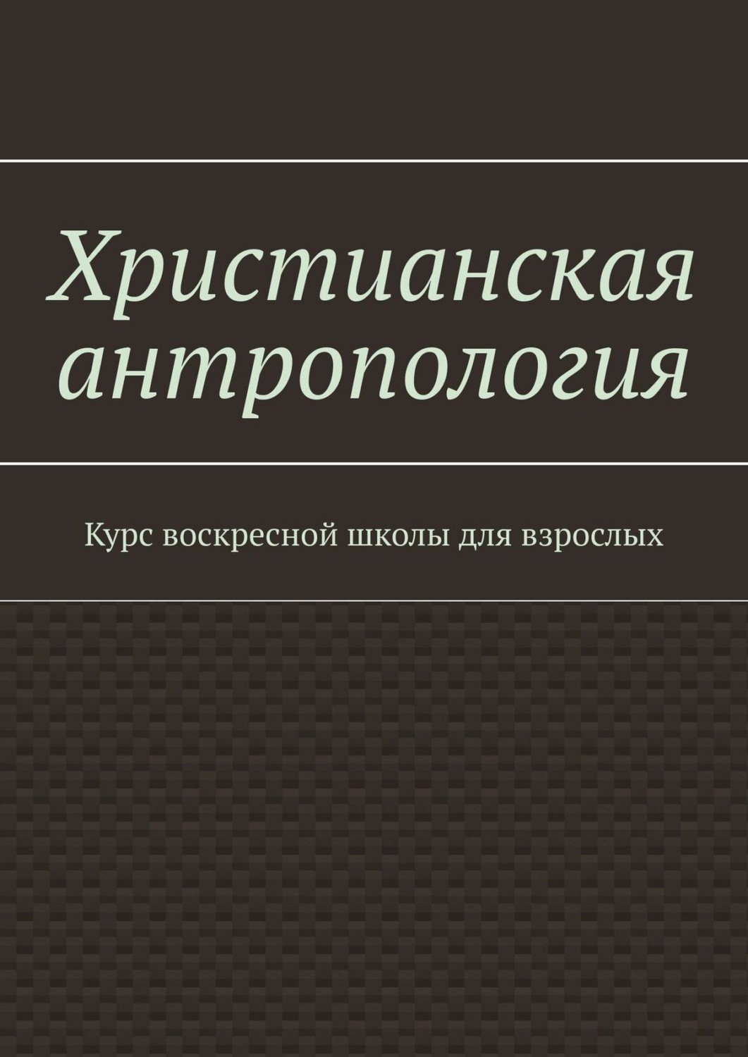 Обложка книги «Христианская антропология. Курс воскресной школы для взрослых»