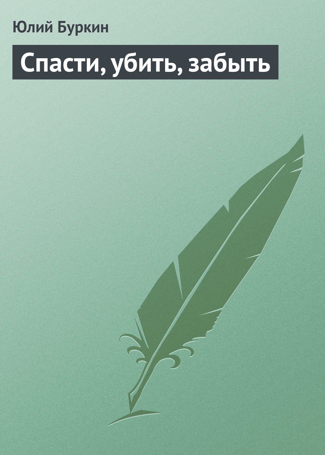 Обложка книги «Спасти, убить, забыть»