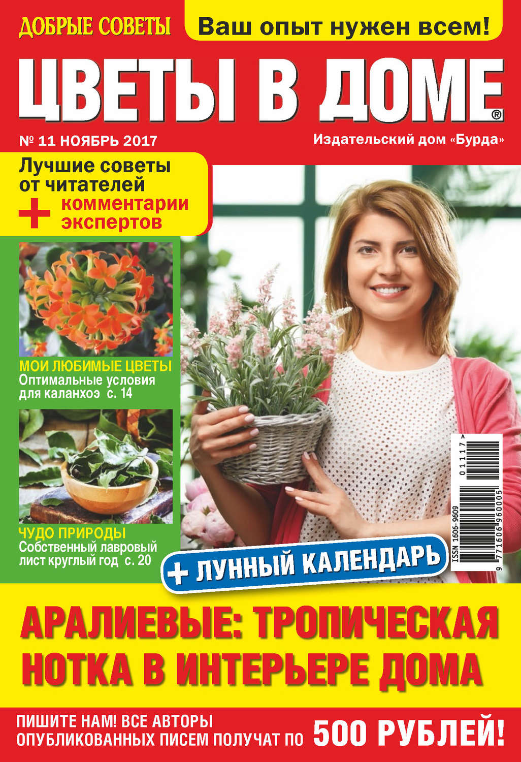 Обложка книги «Добрые советы. Цветы в доме. №11/2017»