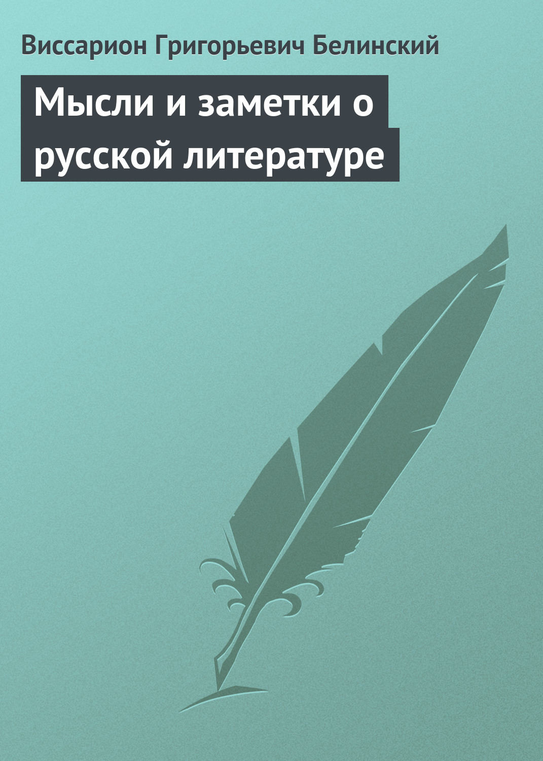 Обложка книги «Мысли и заметки о русской литературе»