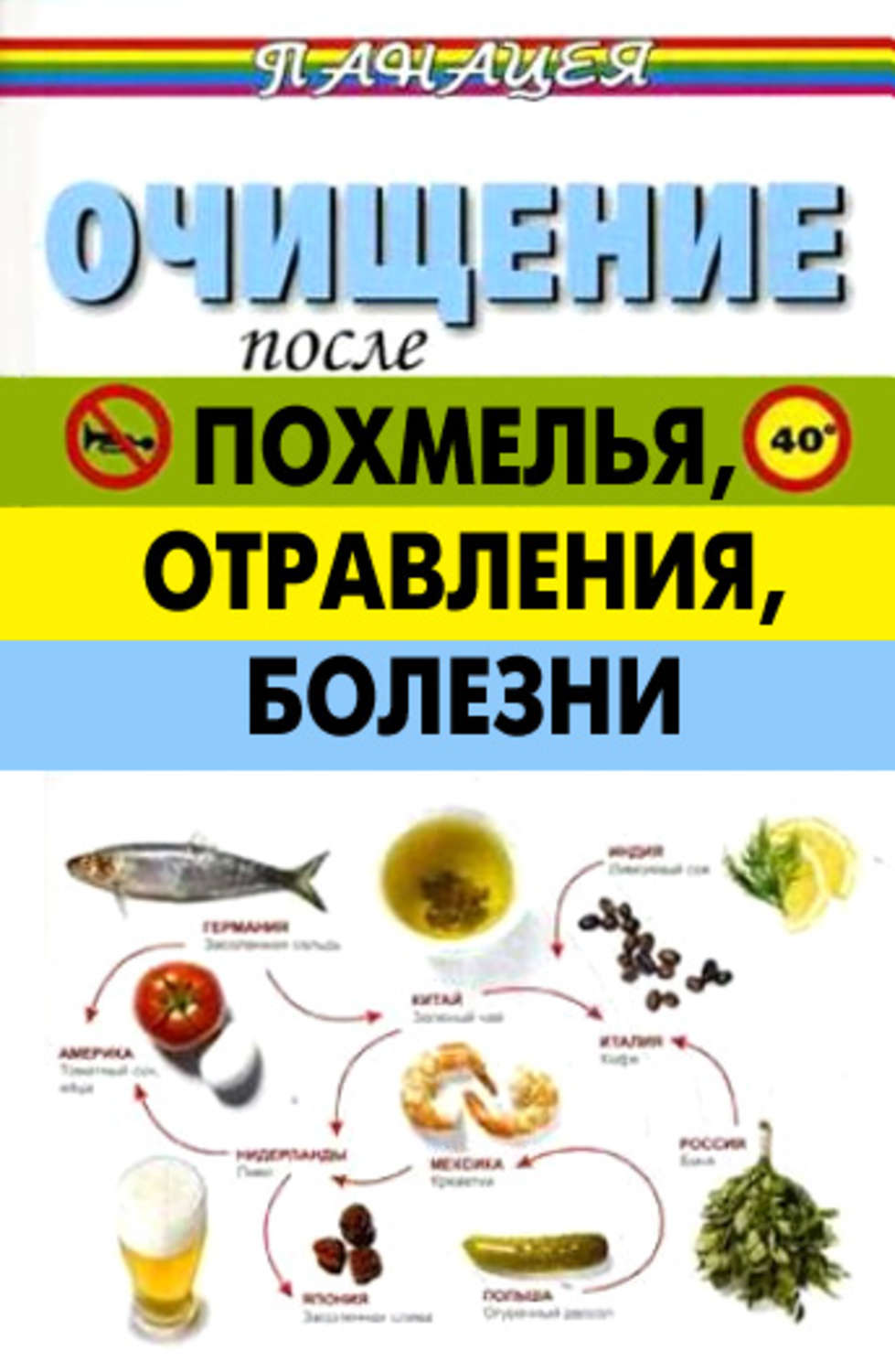 Обложка книги «Очищение после похмелья, отравления, болезни»