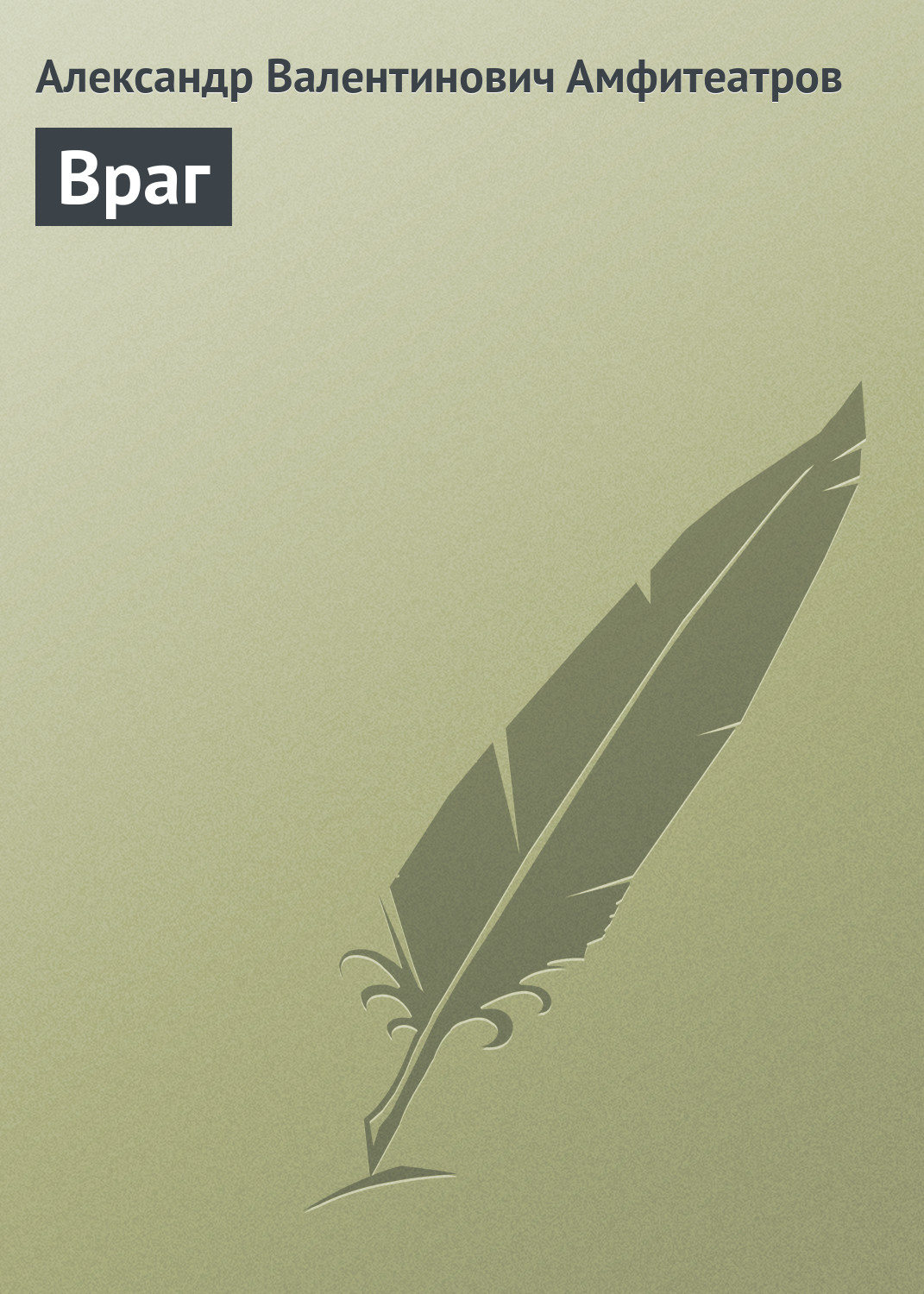 Обложка книги «Враг»