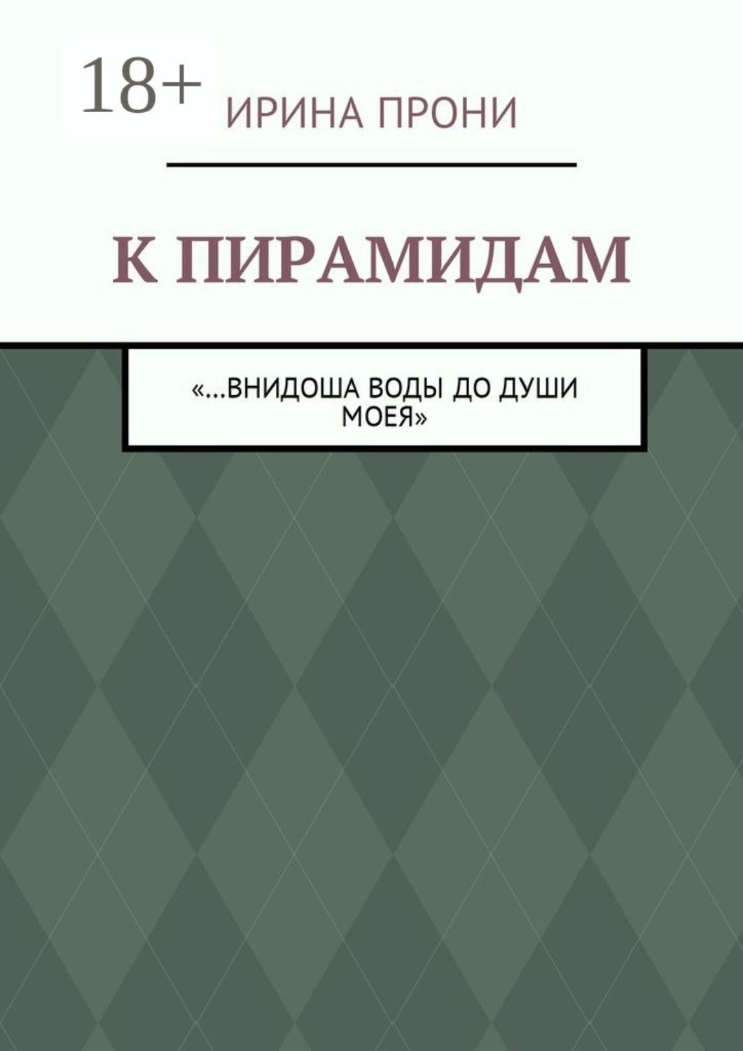 Обложка книги «К пирамидам. «…внидоша воды до души моея»»
