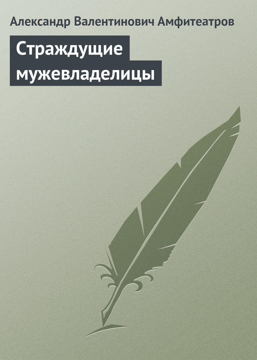 Обложка книги «Страждущие мужевладелицы»