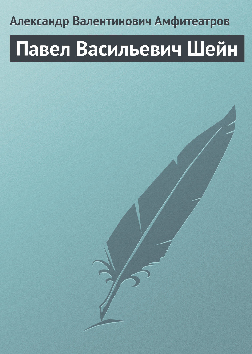 Обложка книги «Павел Васильевич Шейн»