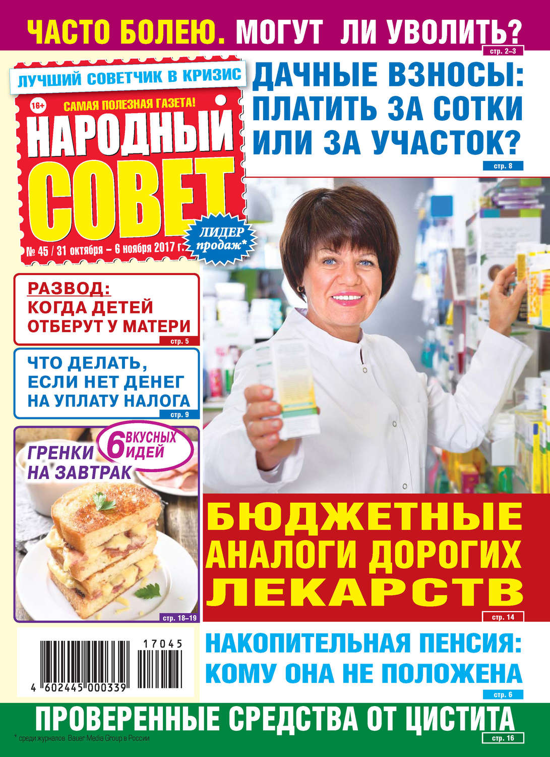 Обложка книги «Народный совет №45/2017»